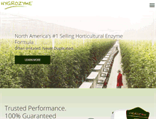 Tablet Screenshot of hygrozyme.com
